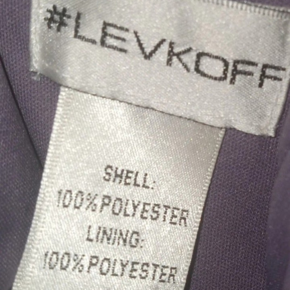 Womens Size 0 #Levkoff Lavender Bridesmaid Dress (100% Polyester) Pre-owned